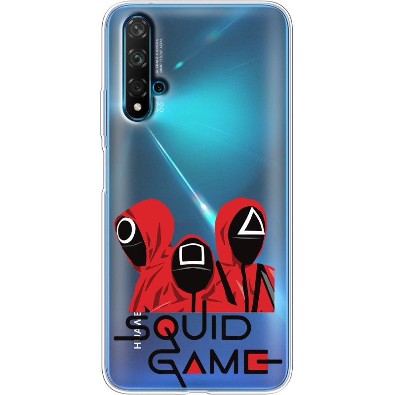 Прозрачный чехол Uprint Huawei Nova 5T siquid game люди в красном