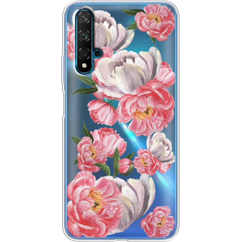 Прозрачный чехол Uprint Huawei Nova 5T Peony Watercolor Style