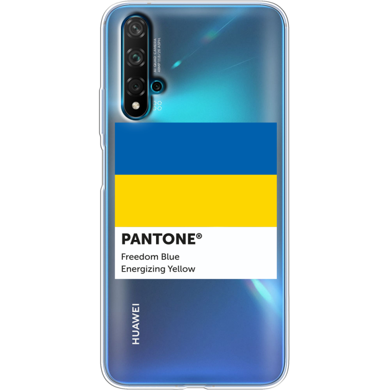 Прозрачный чехол Uprint Huawei Nova 5T Pantone вільний синій