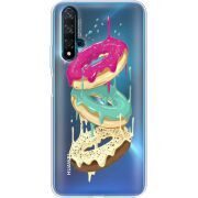 Прозрачный чехол Uprint Huawei Nova 5T Donuts