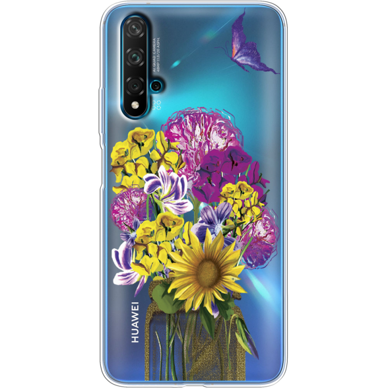 Прозрачный чехол Uprint Huawei Nova 5T My Bouquet