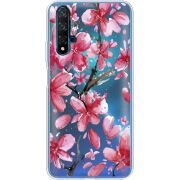 Прозрачный чехол Uprint Huawei Nova 5T Pink Magnolia