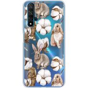 Прозрачный чехол Uprint Huawei Nova 5T Cotton and Rabbits