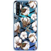 Прозрачный чехол Uprint Huawei Nova 5T Cotton flowers