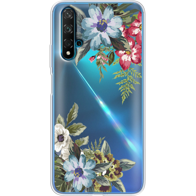 Прозрачный чехол Uprint Huawei Nova 5T Floral