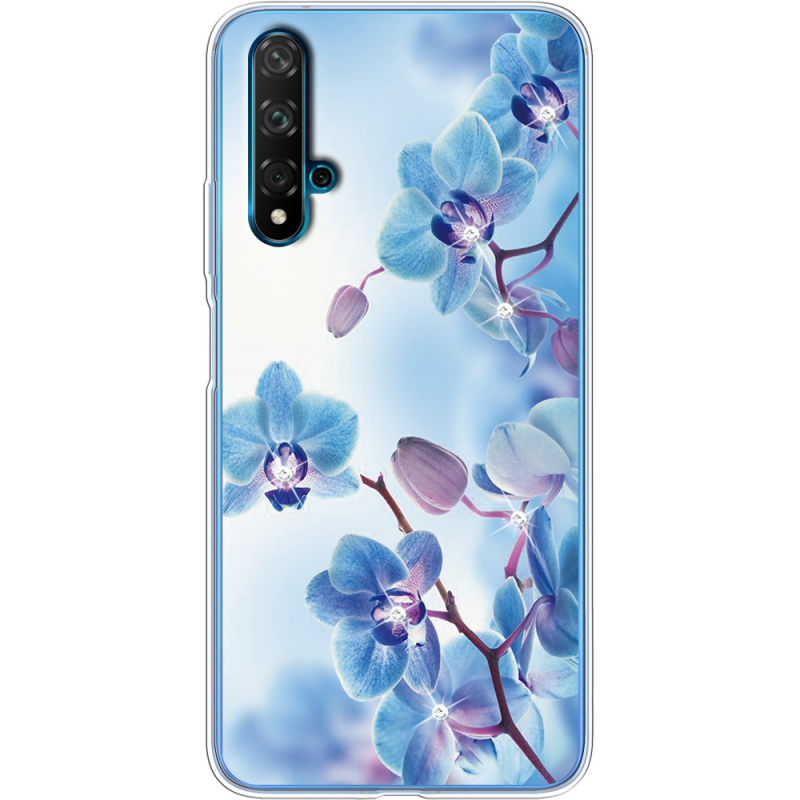 Чехол со стразами Huawei Nova 5T Orchids