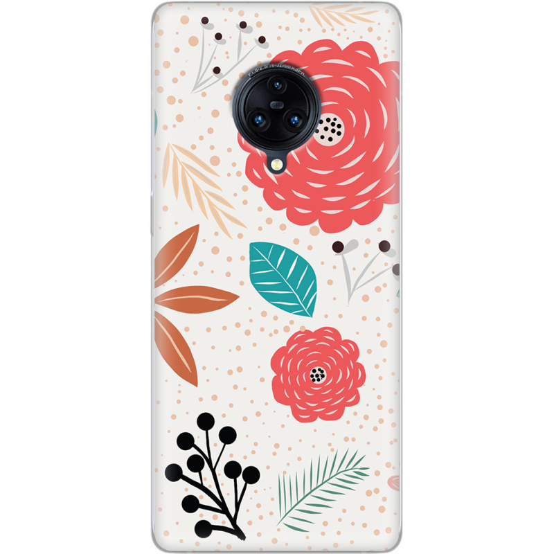 Чехол Uprint Vivo Nex 3 Line Flowers