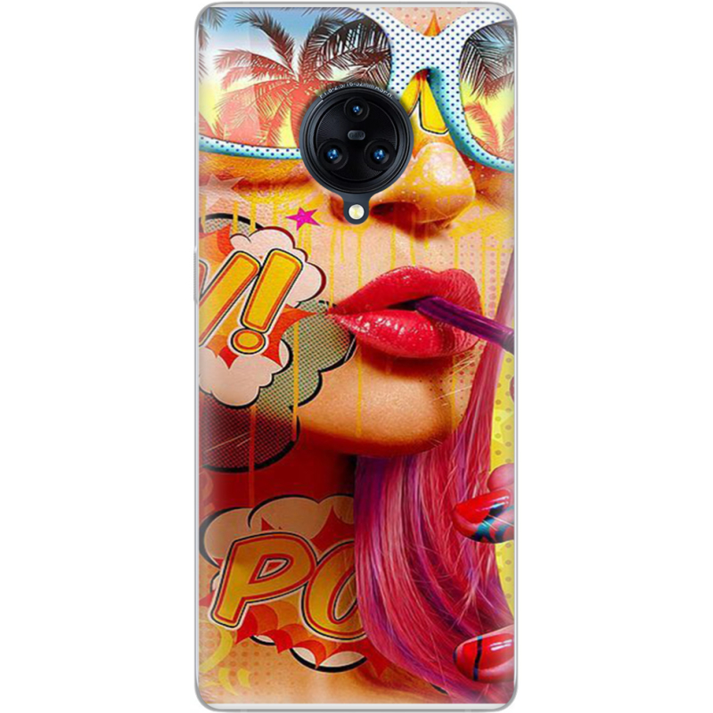 Чехол Uprint Vivo Nex 3 Yellow Girl Pop Art