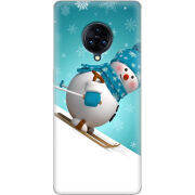 Чехол Uprint Vivo Nex 3 Skier Snowman