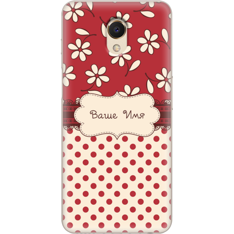 Чехол Uprint Meizu M6S Именной Polka Dots