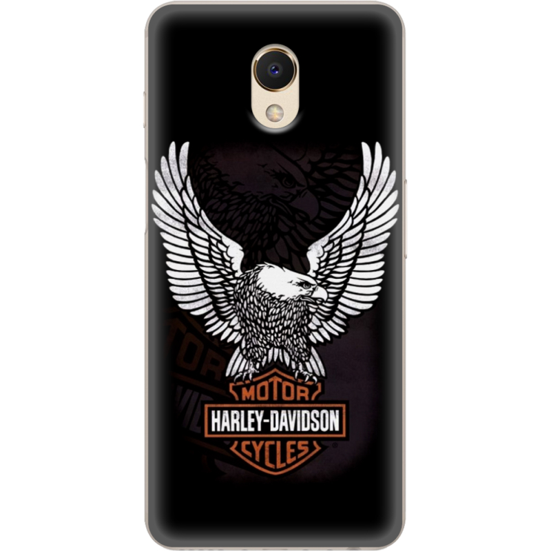 Чехол Uprint Meizu M6S Harley Davidson and eagle