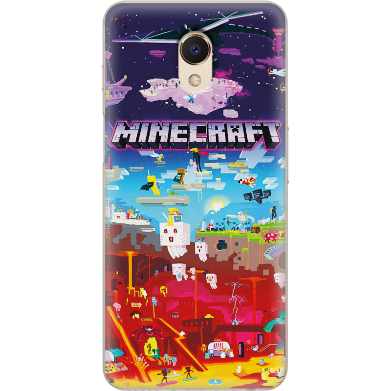 Чехол Uprint Meizu M6S Minecraft World Beyond
