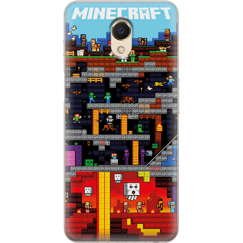 Чехол Uprint Meizu M6S Minecraft Lode Runner