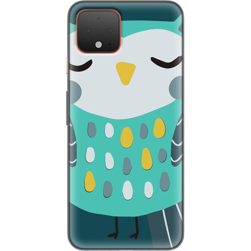 Чехол Uprint Google Pixel 4 Green Owl