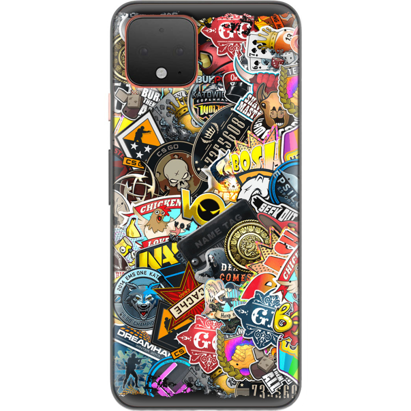 Чехол Uprint Google Pixel 4 CS:Go Stickerbombing