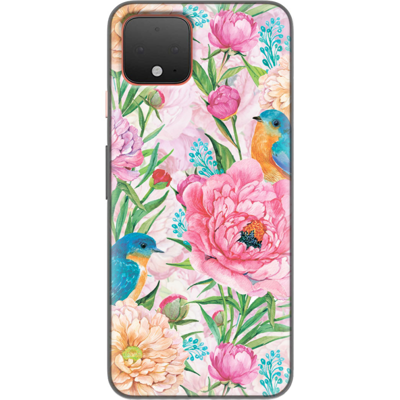 Чехол Uprint Google Pixel 4 Birds in Flowers