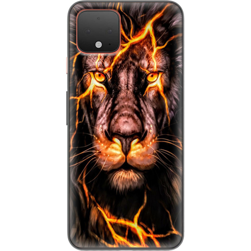 Чехол Uprint Google Pixel 4 Fire Lion