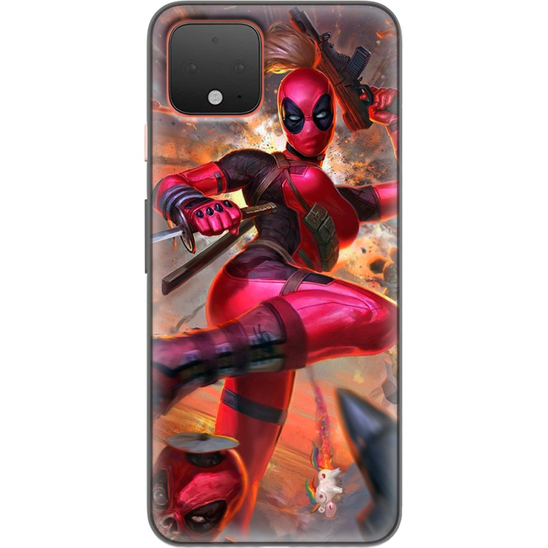 Чехол Uprint Google Pixel 4 Woman Deadpool