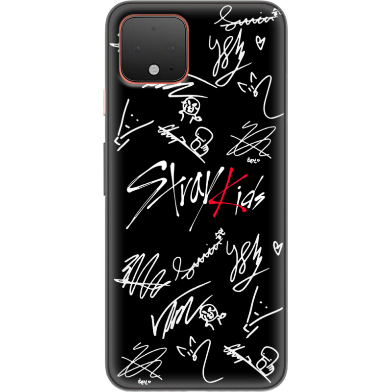 Чехол Uprint Google Pixel 4 Stray Kids автограф