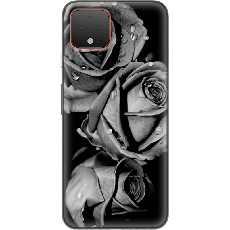 Чехол Uprint Google Pixel 4 Black and White Roses