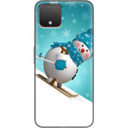 Чехол Uprint Google Pixel 4 Skier Snowman