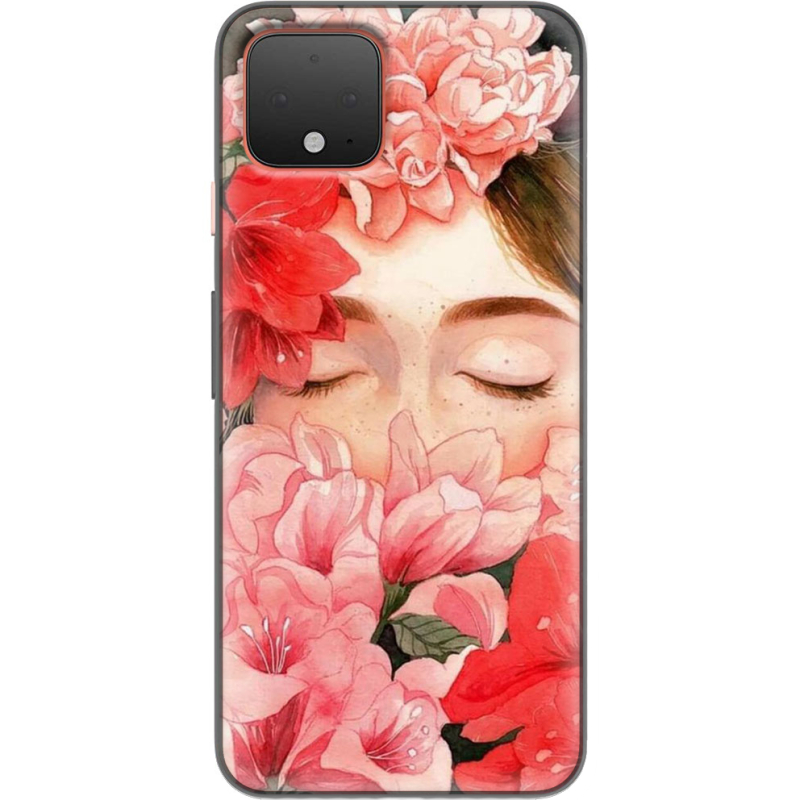 Чехол Uprint Google Pixel 4 Girl in Flowers