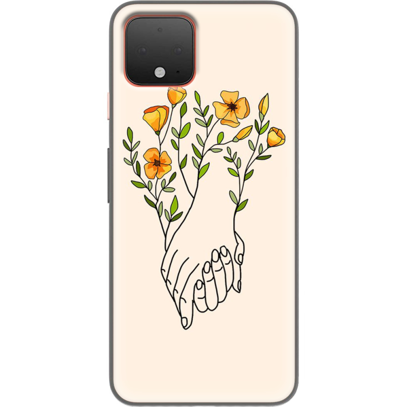 Чехол Uprint Google Pixel 4 Flower Hands