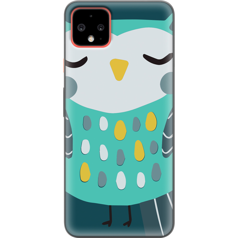 Чехол Uprint Google Pixel 4 XL Green Owl