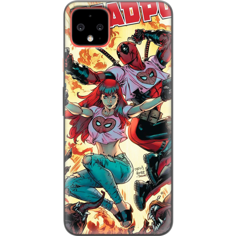 Чехол Uprint Google Pixel 4 XL Deadpool and Mary Jane