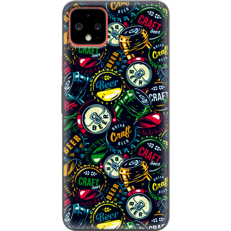 Чехол Uprint Google Pixel 4 XL Bottle Caps