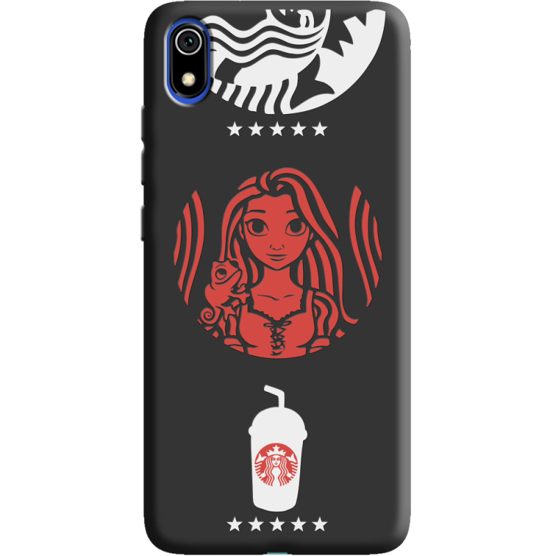 Черный чехол Uprint Xiaomi Redmi 7A RedWhite Coffee