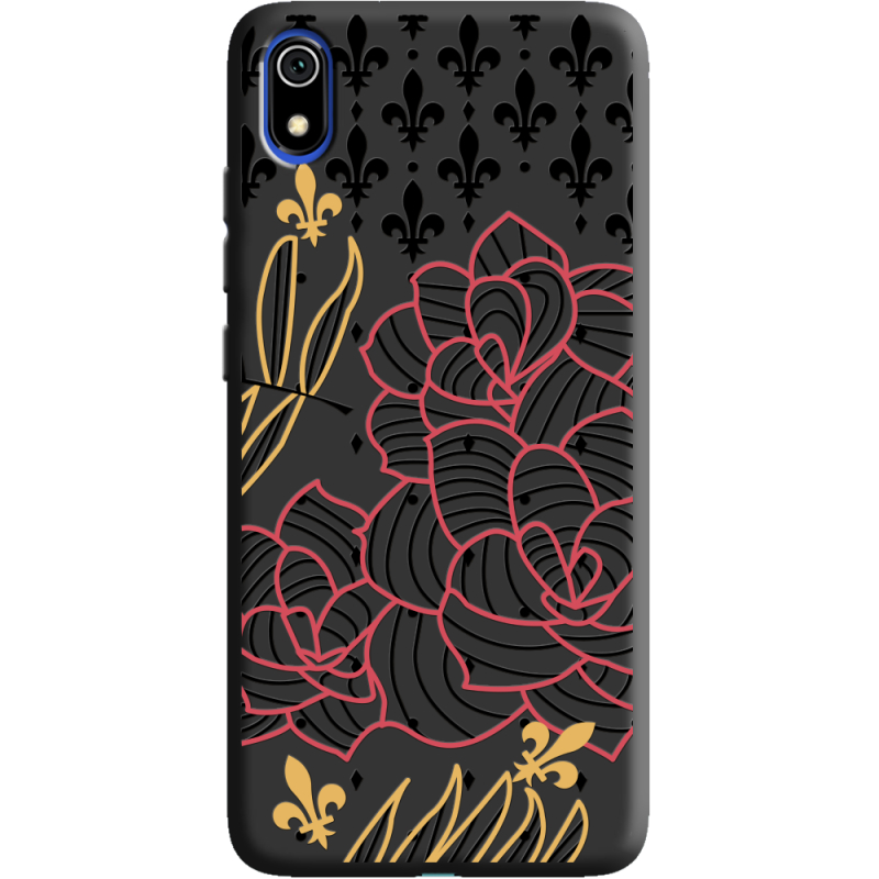 Черный чехол Uprint Xiaomi Redmi 7A FranceFlowers