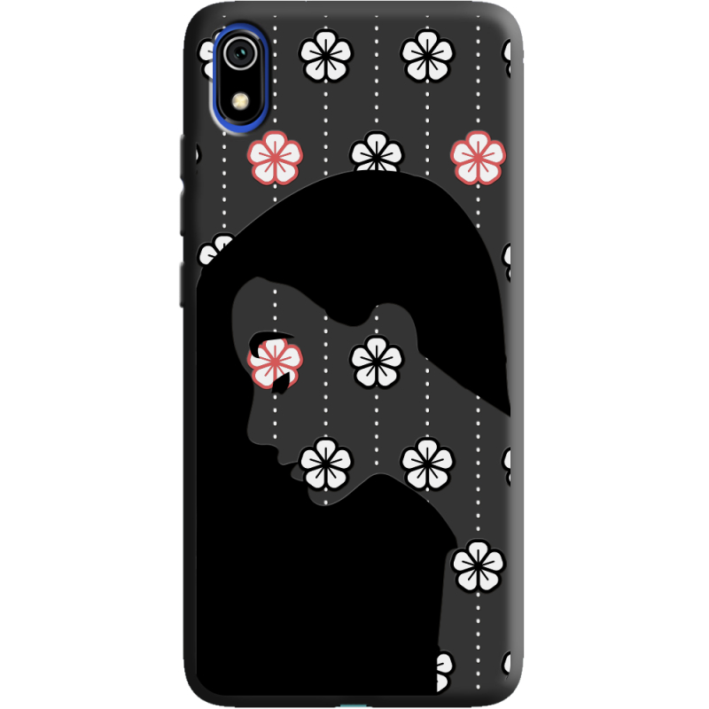 Черный чехол Uprint Xiaomi Redmi 7A Flower Hair