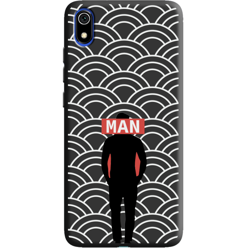 Черный чехол Uprint Xiaomi Redmi 7A Man Pattern