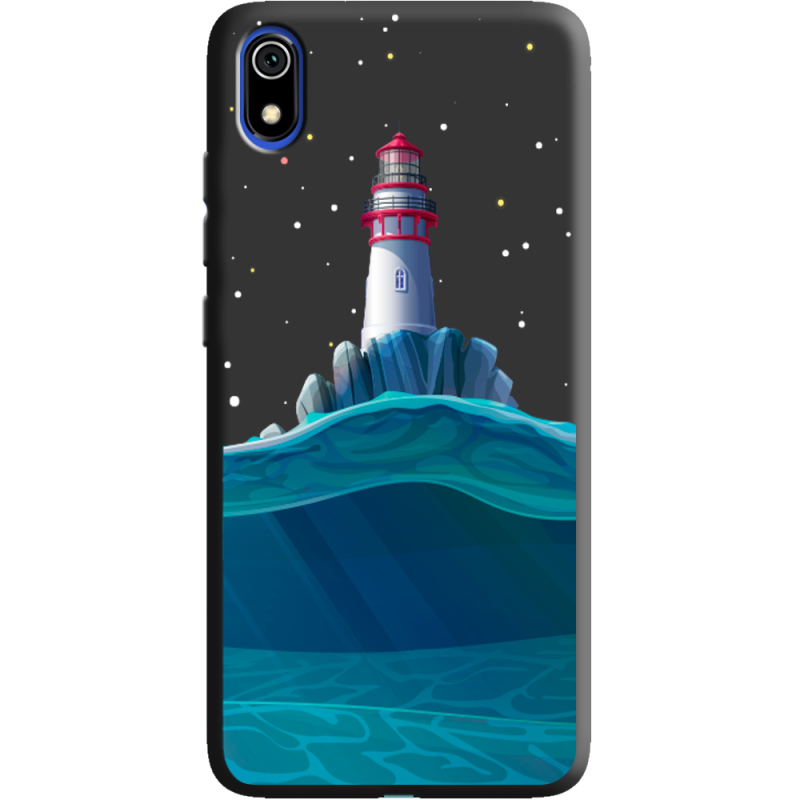 Черный чехол Uprint Xiaomi Redmi 7A Lighthouse