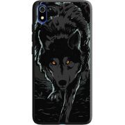 Черный чехол Uprint Xiaomi Redmi 7A Wolf