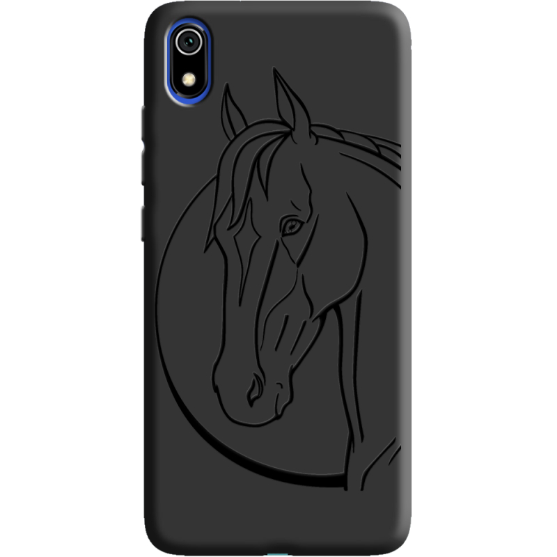 Черный чехол Uprint Xiaomi Redmi 7A Horse