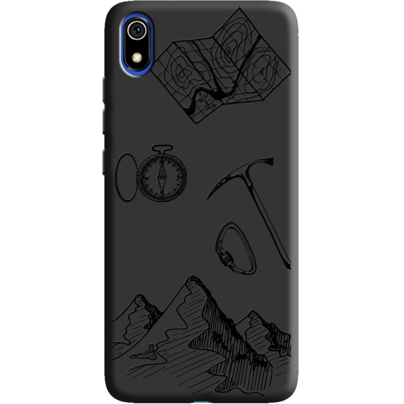 Черный чехол Uprint Xiaomi Redmi 7A Mountains