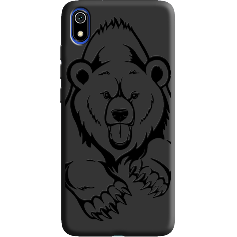 Черный чехол Uprint Xiaomi Redmi 7A Grizzly Bear