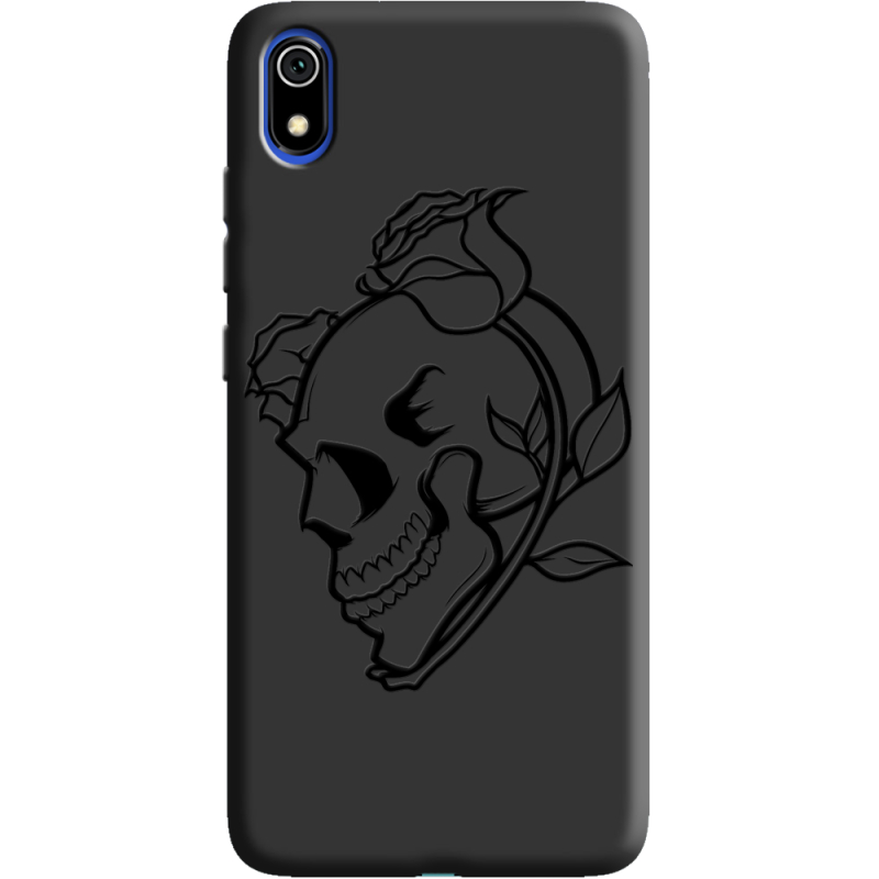 Черный чехол Uprint Xiaomi Redmi 7A Skull and Roses