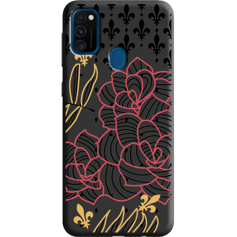 Черный чехол Uprint Samsung M307 Galaxy M30s FranceFlowers