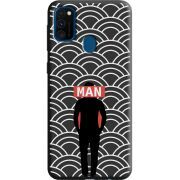 Черный чехол Uprint Samsung M307 Galaxy M30s Man Pattern