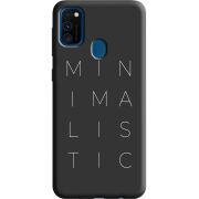 Черный чехол Uprint Samsung M307 Galaxy M30s Minimalistic