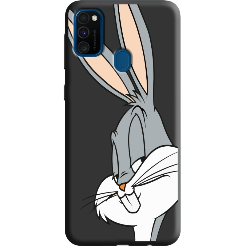 Черный чехол Uprint Samsung M307 Galaxy M30s Lucky Rabbit