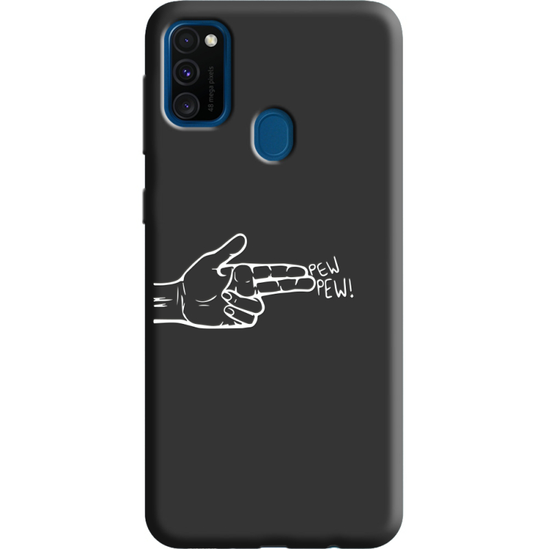 Черный чехол Uprint Samsung M307 Galaxy M30s Pew Pew