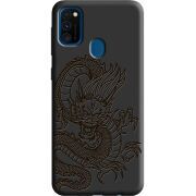 Черный чехол Uprint Samsung M307 Galaxy M30s Chinese Dragon