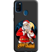 Черный чехол Uprint Samsung M307 Galaxy M30s Cool Santa