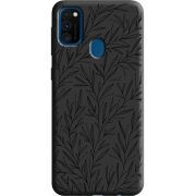 Черный чехол Uprint Samsung M307 Galaxy M30s Leaves