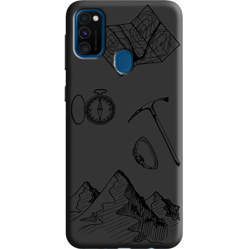 Черный чехол Uprint Samsung M307 Galaxy M30s Mountains