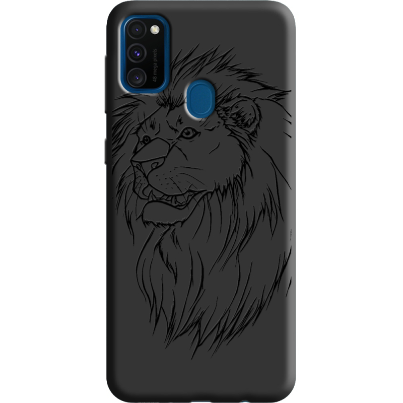 Черный чехол Uprint Samsung M307 Galaxy M30s Lion